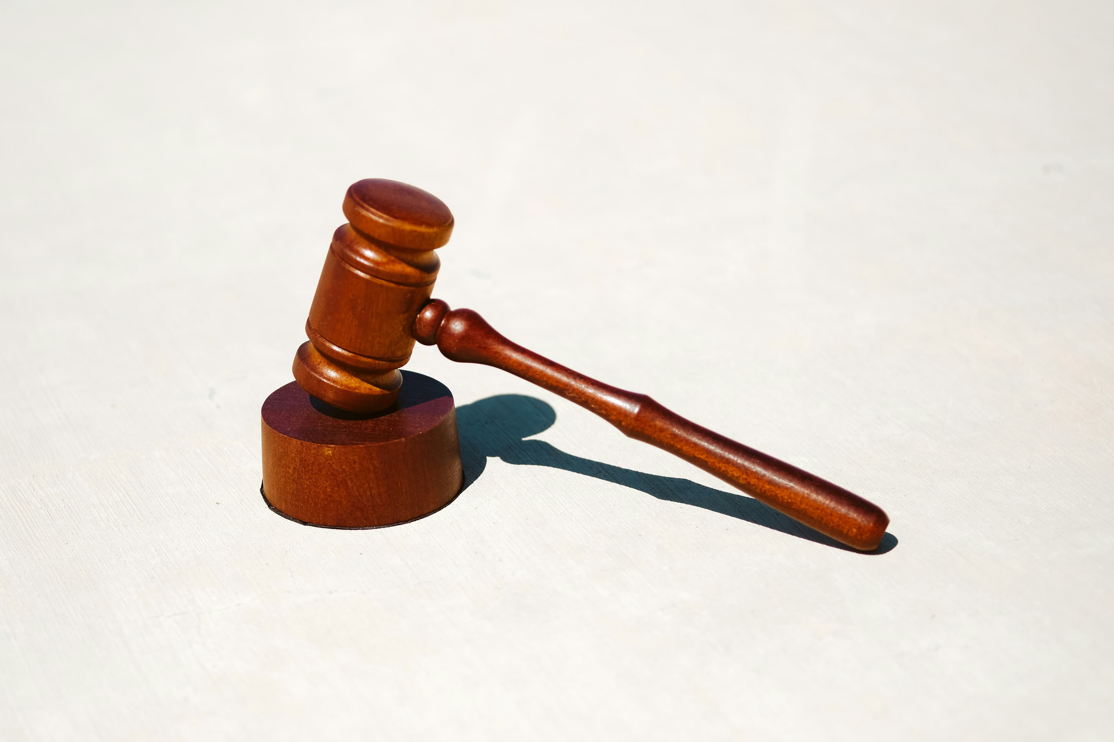 Wodden gavel smbolizing sustainability laws and environmental regulations passed in 2025